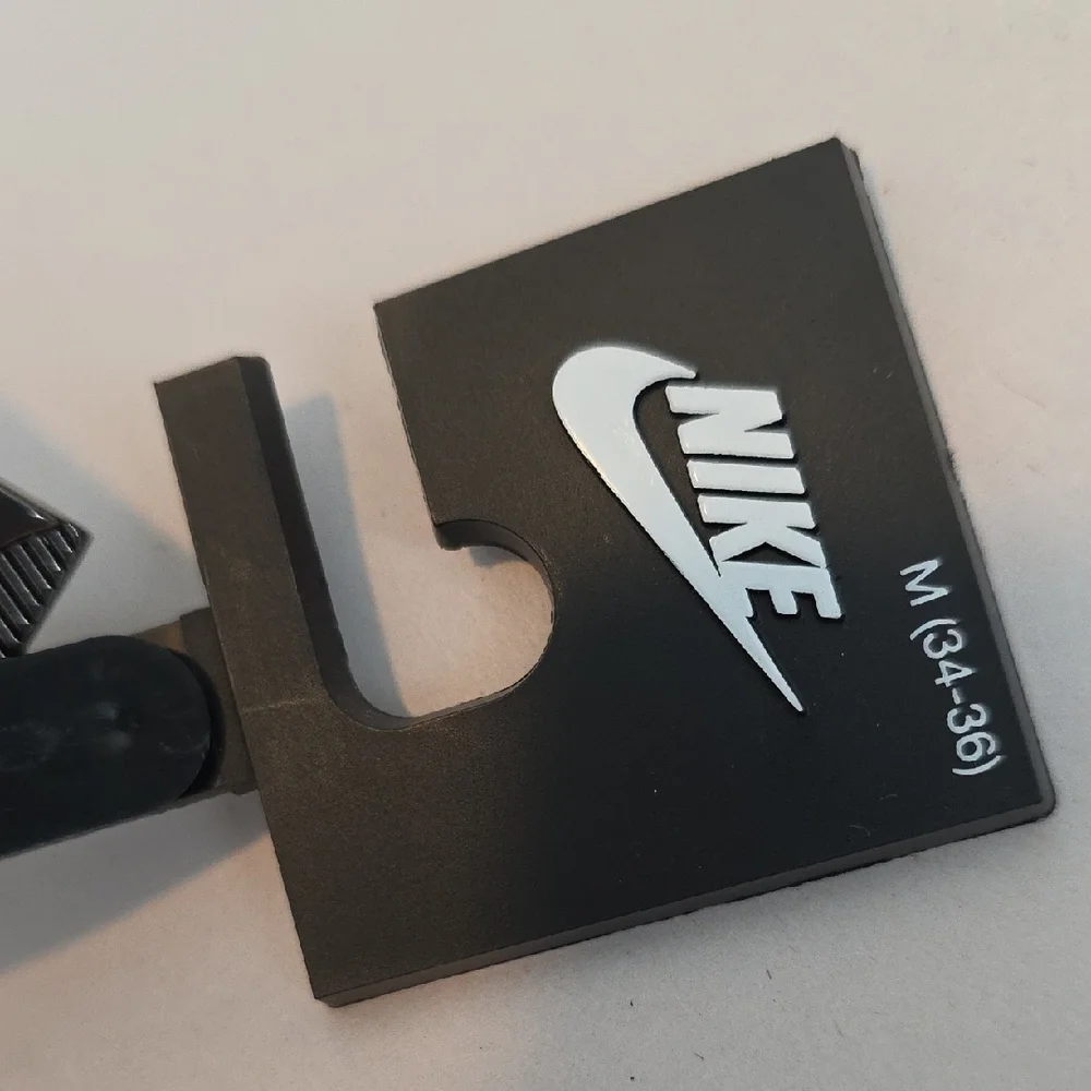 Nike Belt - Black Men’s Belt with Branded Silver Buckle 34 - 36